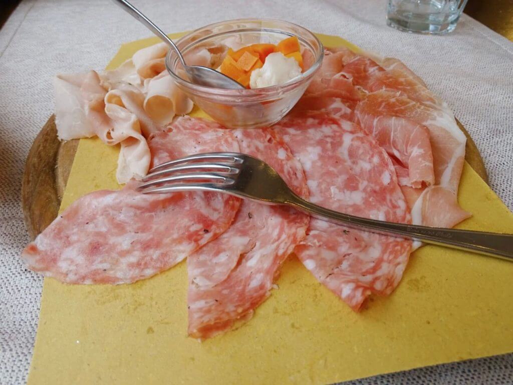 selection of salami verona traditional food