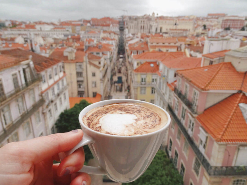 Cafe rooftop above the Pollux shop quirky lisbon places