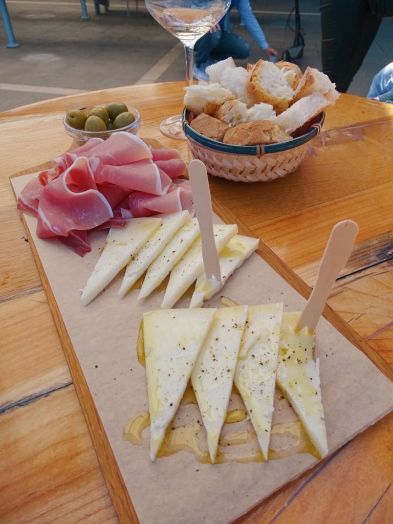 Spacio Grota cheese platter