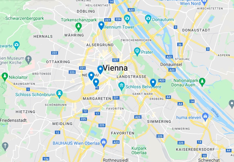 street art map vienna