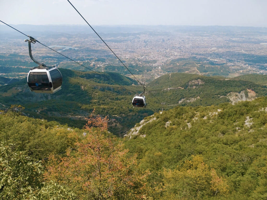 Dajti ekspress cable car tirana albania 