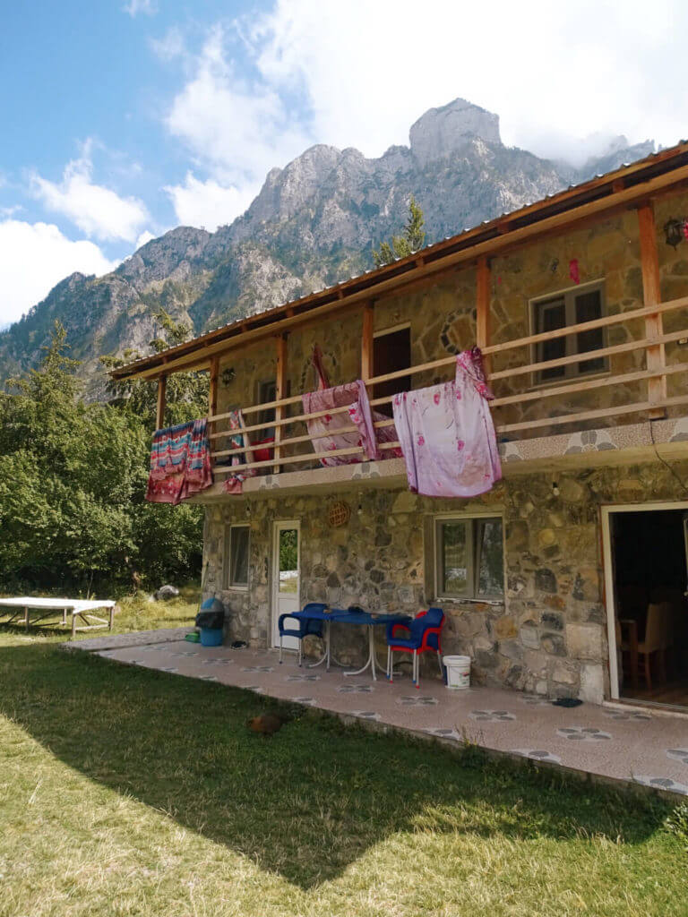 Guesthouse before valbona hike 