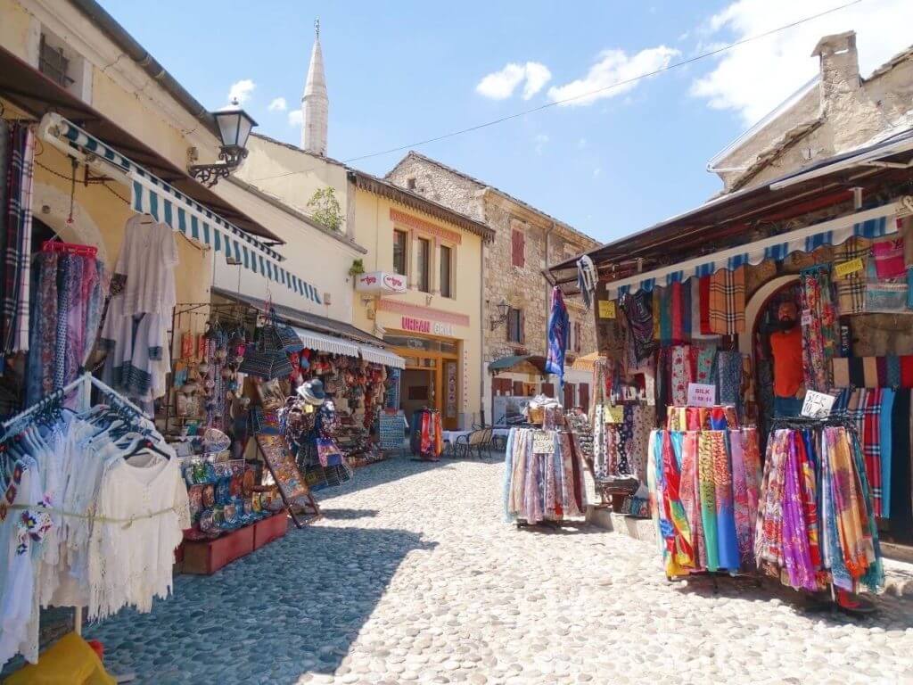 Mostar bazaar itinerary balkans