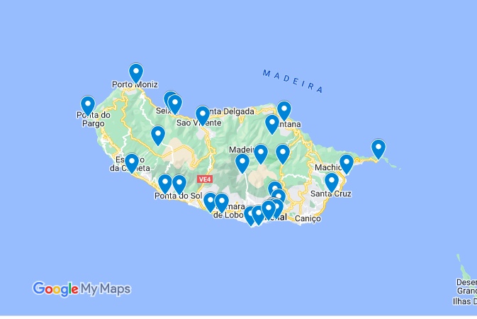 madeira attractions map