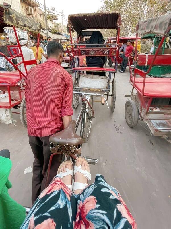 old town delhi rickshaw