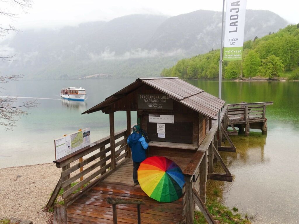 Scenic boat ride lake bohinj slovenia