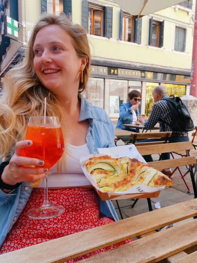 Aperol and snacks