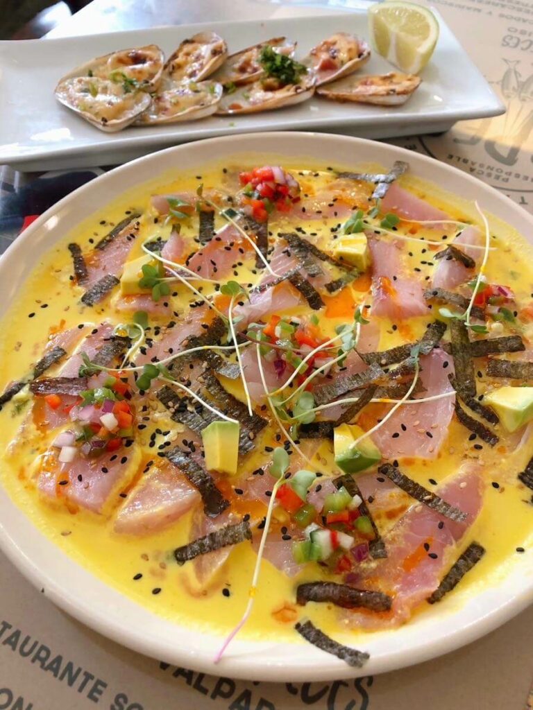 Tres peces ceviche
