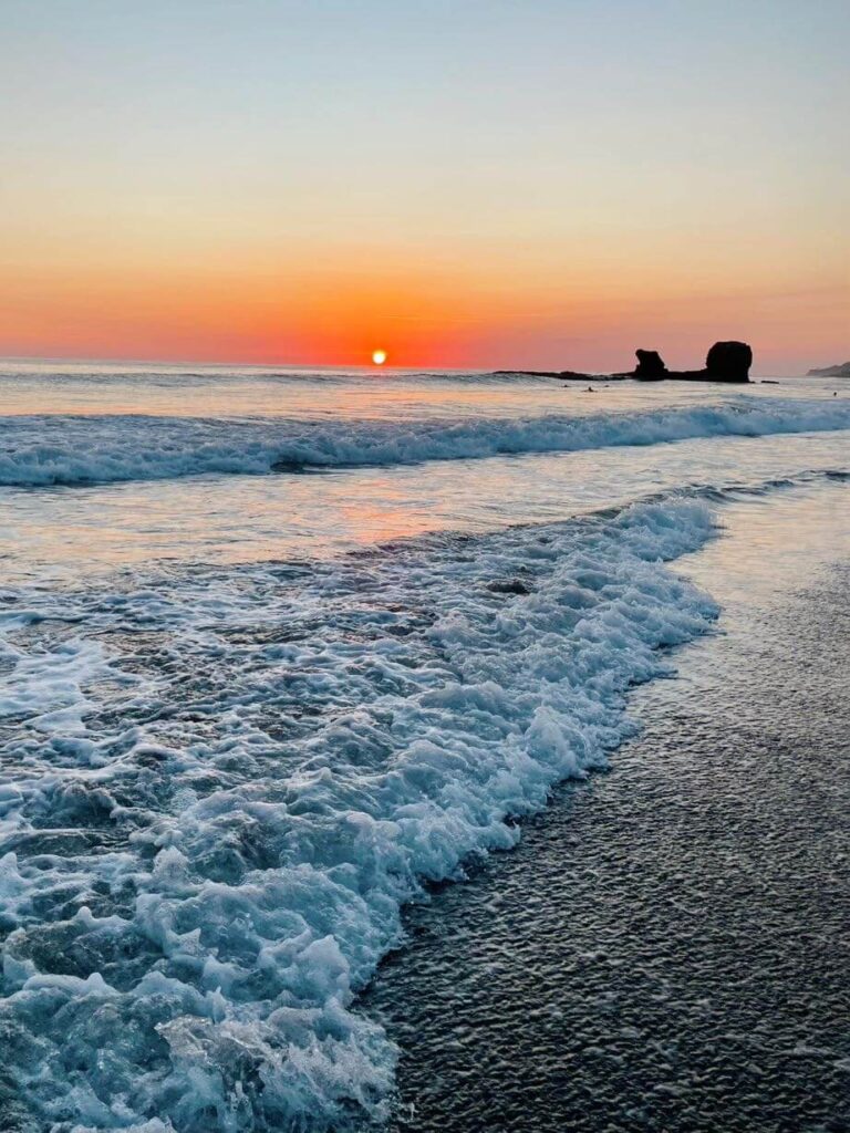 Sunset in El tunco