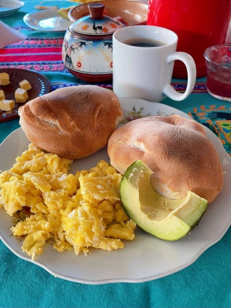 Avocado egg breakfast