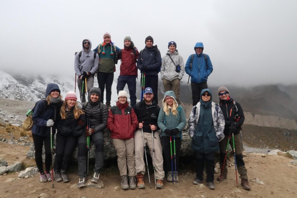 Salkantay trekking group