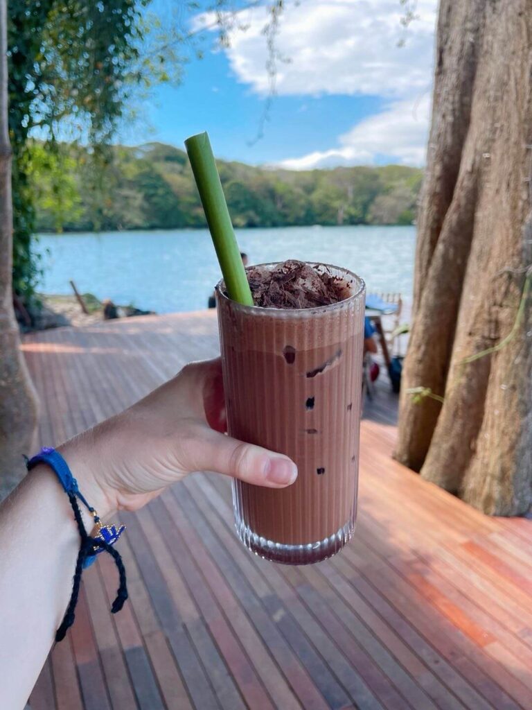 Iced chocolate drink