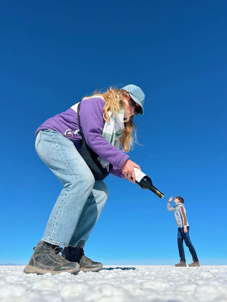 Salt flats tour during olo travel bolivia