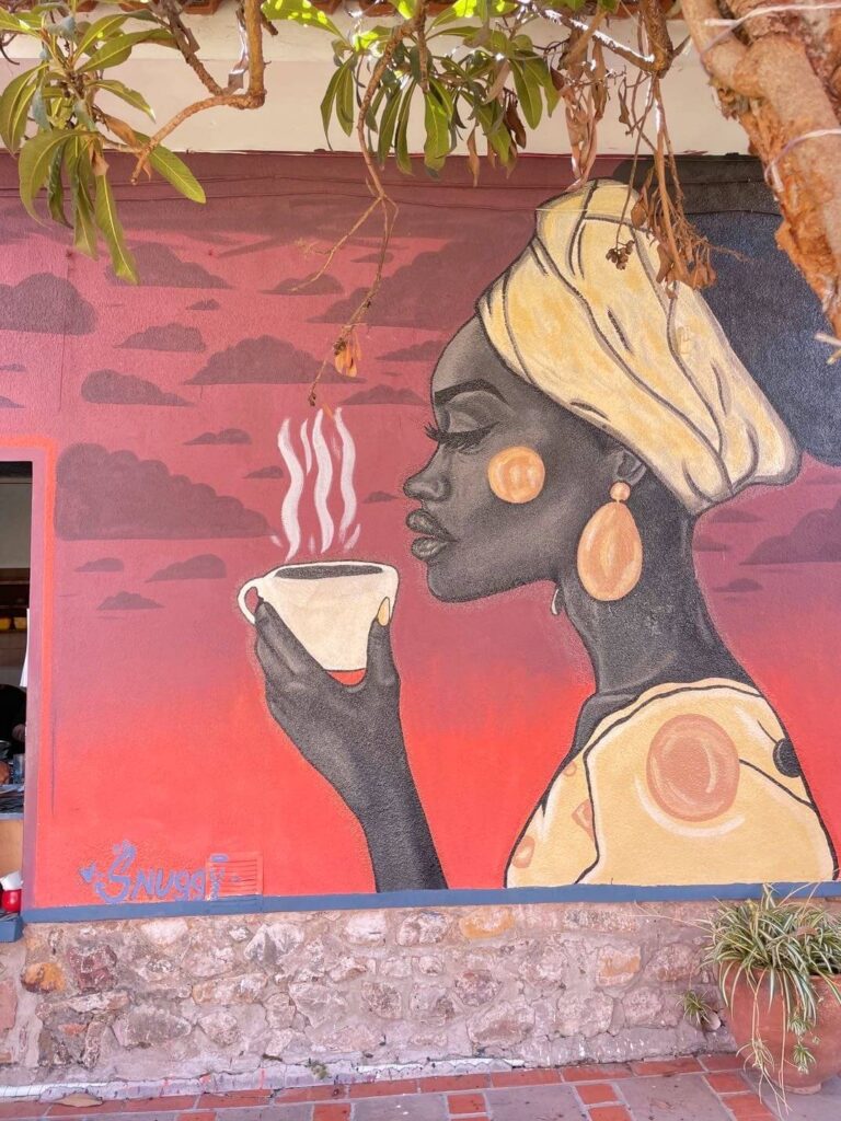 Coffee mural 