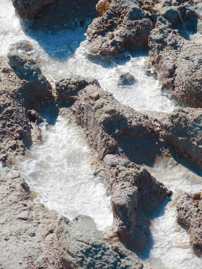 Salt pans Aral Sea